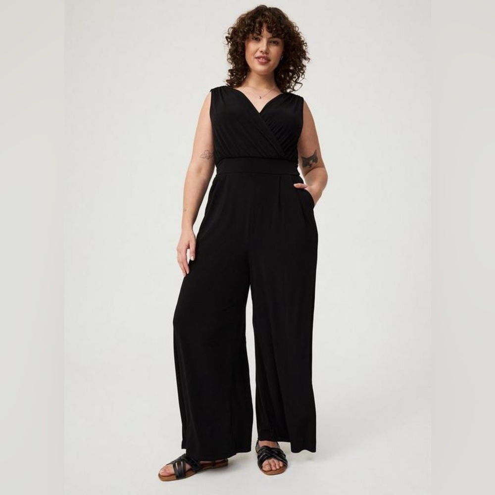 Torrid Surplice Knit Jumpsuit